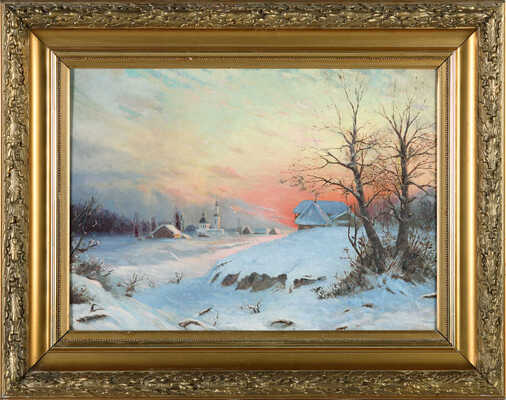 Неизвестный художник. Зимний пейзаж 